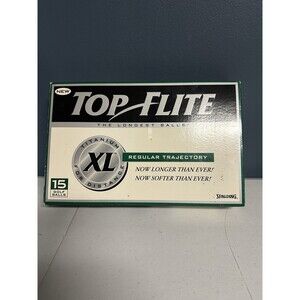 Top Flite XL Titanium Regular Trajectory 15 Golf Balls NEW Vintage Spalding